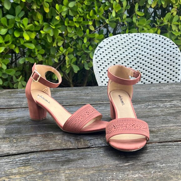 WhiteMT Clay Summer Heel Strappy Sandal - Picture 1 of 13